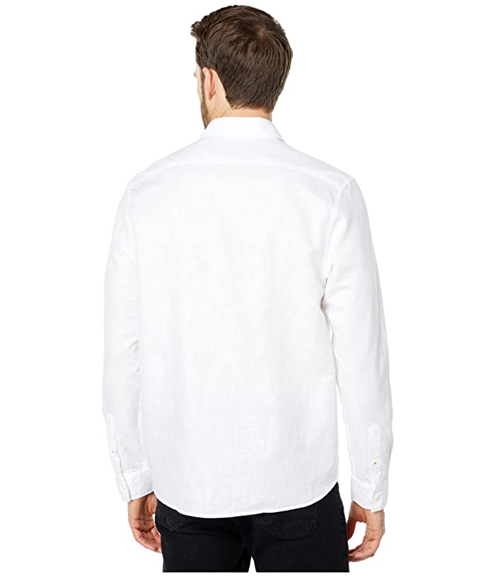 Ted Baker Mens Remark Smart Linen Button Down Shirt White XL