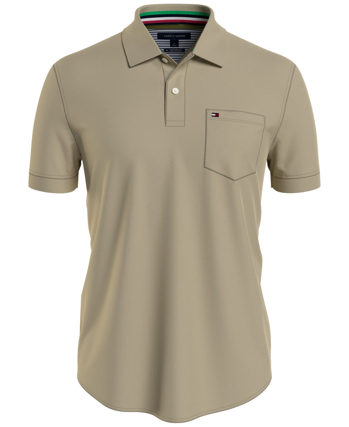 Tommy Hilfiger Mens Lex Classic Fit Short Sleeve Polo Shirt Opal Grey Small
