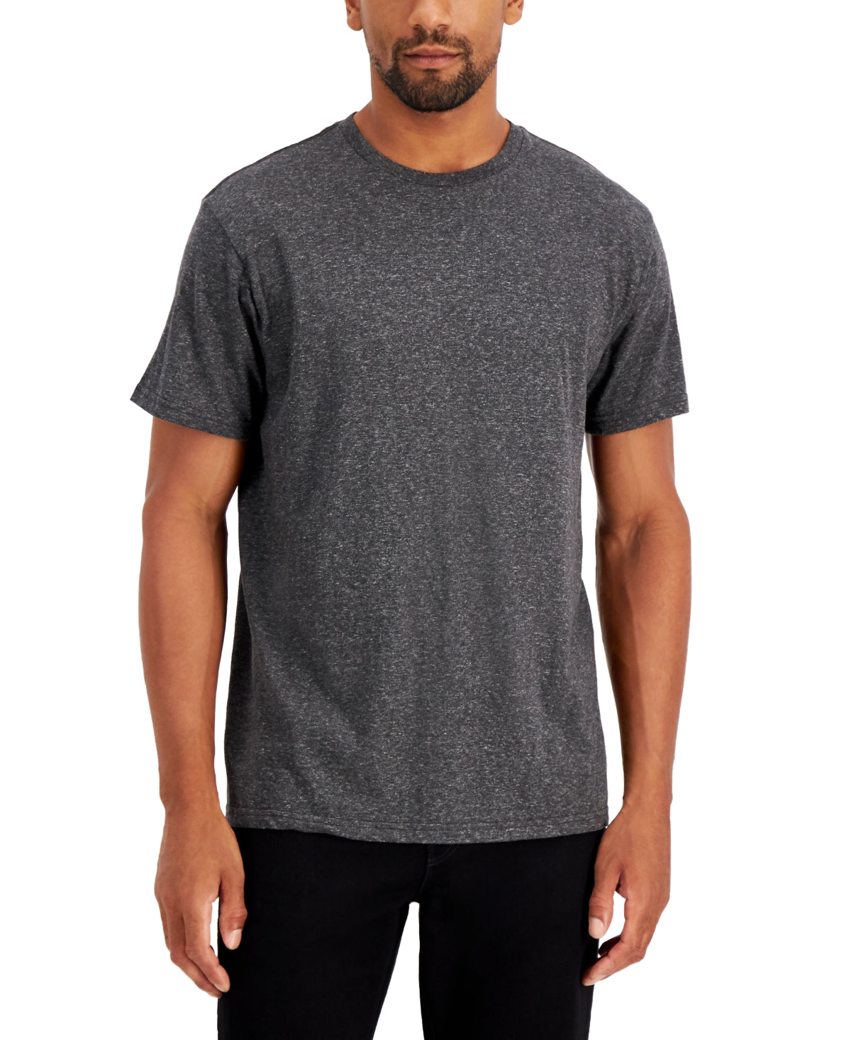 Alfani Mens Regular fit Short Sleeve T-Shirt Shirt Medium Charcoal Grey