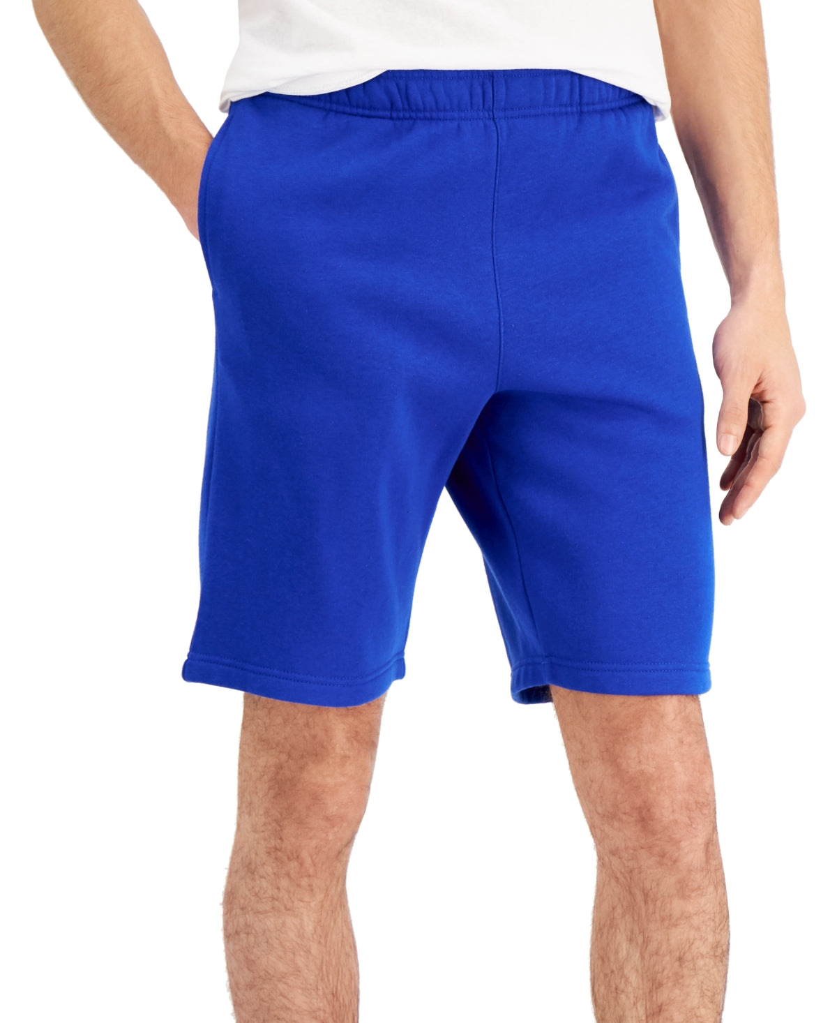 ID Ideology Mens Fleece Shorts Deep Blue Large