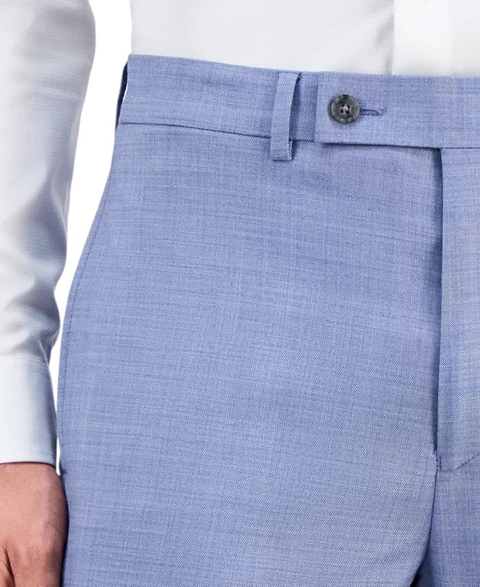 Calvin Klein Mens Slim fit Wool Dress Pants 30 / 30 Blue Solid