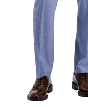 Calvin Klein Mens Slim fit Wool Dress Pants 36 / 30 Light Blue Solid