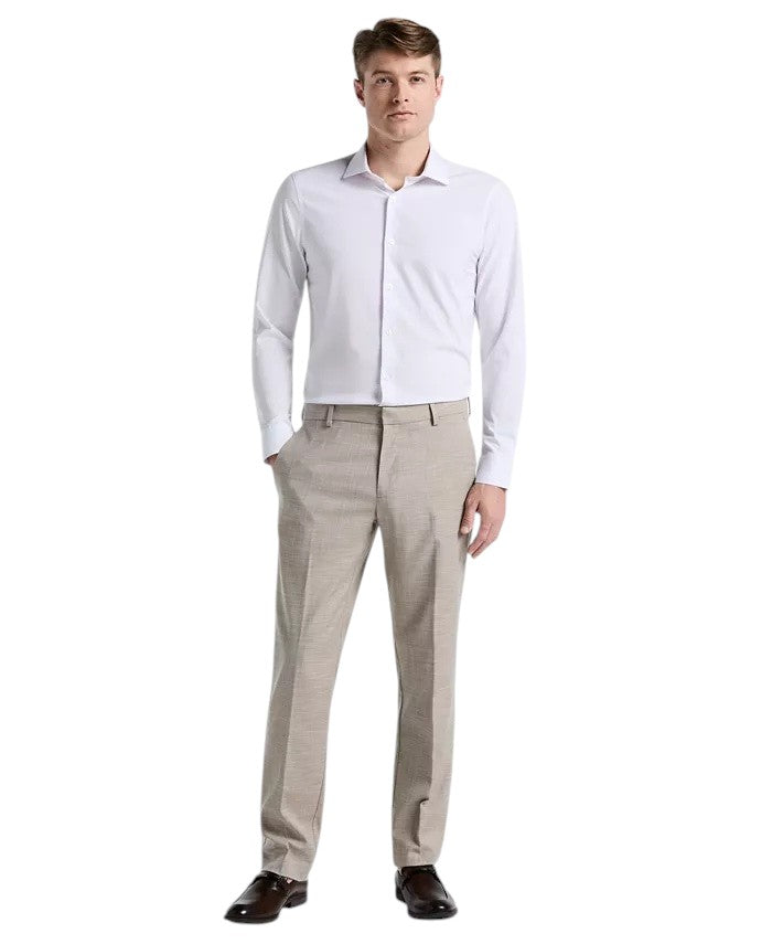 Perry Ellis Mens Modern fit Dress Pants 34 / 29 Beige Solid