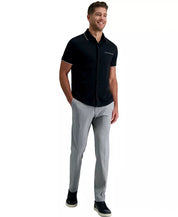 Kenneth Cole Mens Slim fit Dress Pants 29 / 32 Light Grey Plaid Stretch