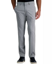 Kenneth Cole Mens Slim fit Dress Pants 29 / 32 Light Grey Plaid Stretch