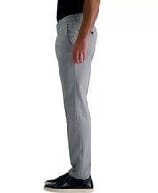 Kenneth Cole Mens Slim fit Dress Pants 29 / 32 Light Grey Plaid Stretch