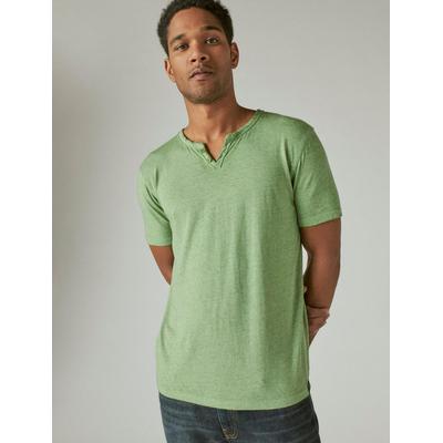 Lucky Brand Mens Regular Fit Short Sleeve Crewneck T Shirt  Shirt Green Large