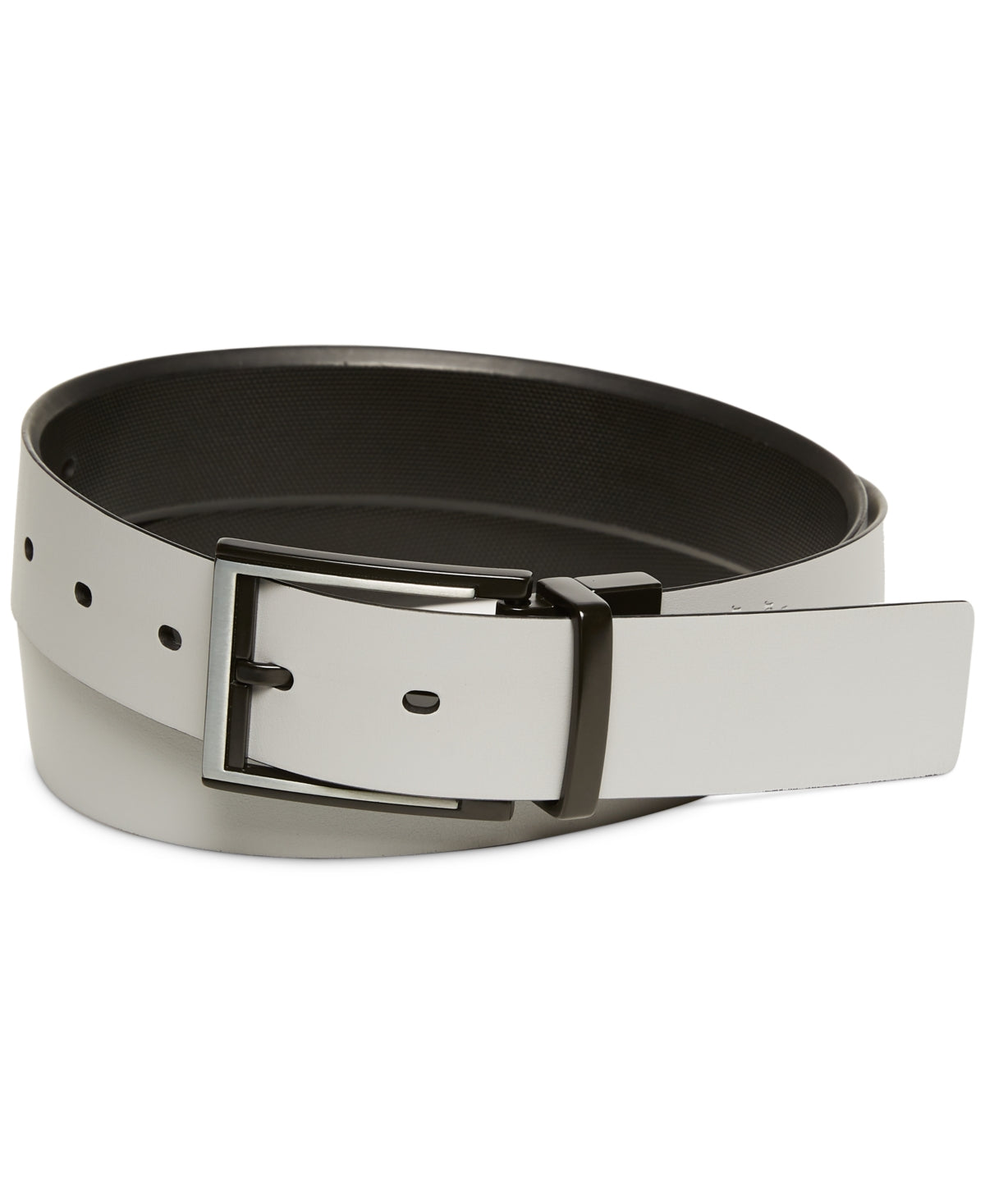 Pga Tour Men's Leather Reversible ApparelBelt Belt Grey Black 36