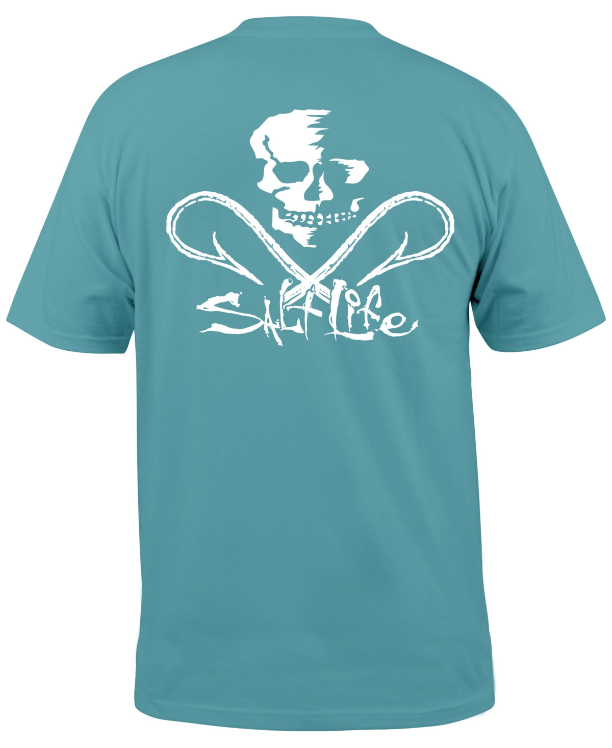 Salt Life Men Regular fit Short Sleeve T-Shirt Shirt Medium Green Solid