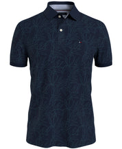 Tommy Hilfiger Men's Tonal Bamboo Polo Navy Small