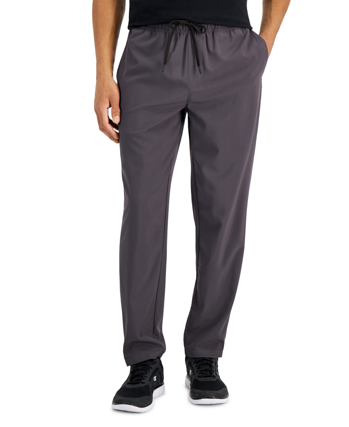 Id Ideology Men's Woven Tapered Pants Dark Gray Medium