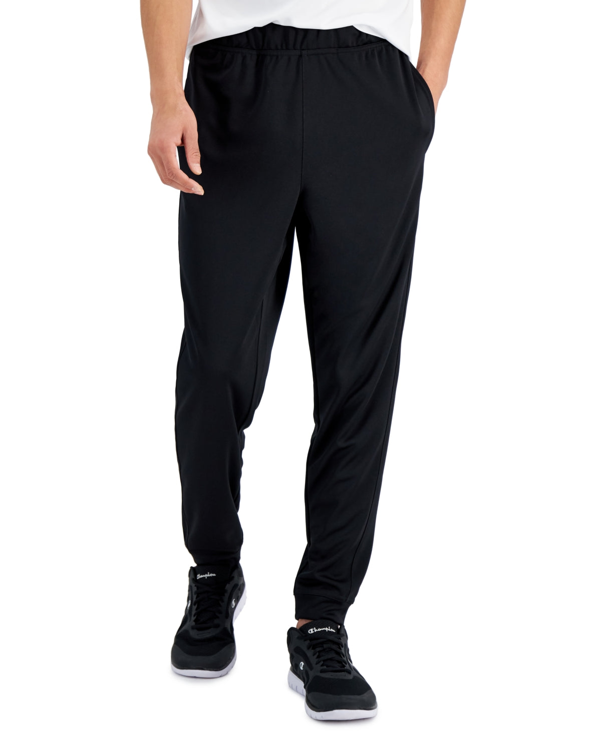 ID Ideology Men's Black Knit Joggers Sweatpants Small