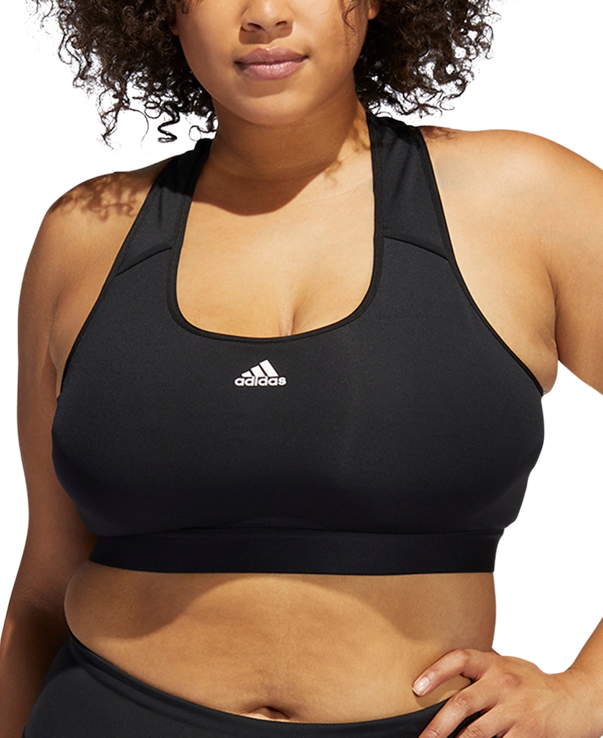 Adidas Womens Regular fit Medium Support Sports Bra 4X Black