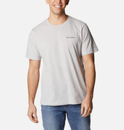 Columbia Men Regular fit Short Sleeve T-Shirt Shirt Medium Grey Solid