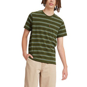 Levi's Men's Snug Stripe Pocket Classic Short Sleeve T Shirt Green 2XL