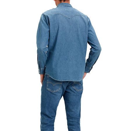 Levi's XL Men's Classic fit Western Shirt  Blue