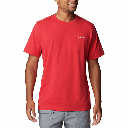 Columbia Men Regular fit Short Sleeve T-Shirt Shirt Medium Red Solid
