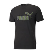 Puma Camo Tee Mens Crew Neck Short Sleeve T-Shirt, Small , Black