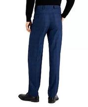 Nautica Mens Modern fit 2 Piece Suit 44 R / 38 Waist Blue Plaid Stretch