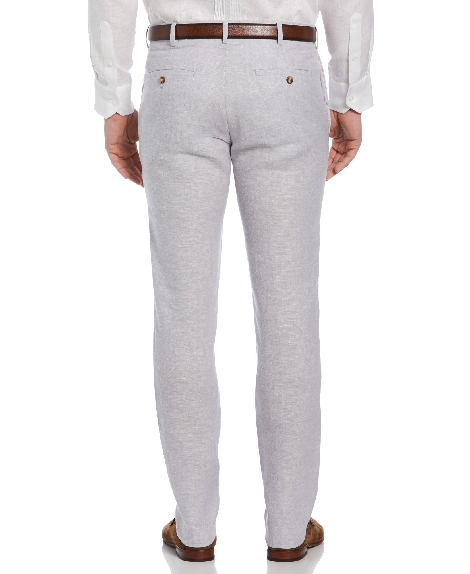 Cubavera Collection Men's Delave Flat Front Dress Pants Sleet Grey 32 X 32