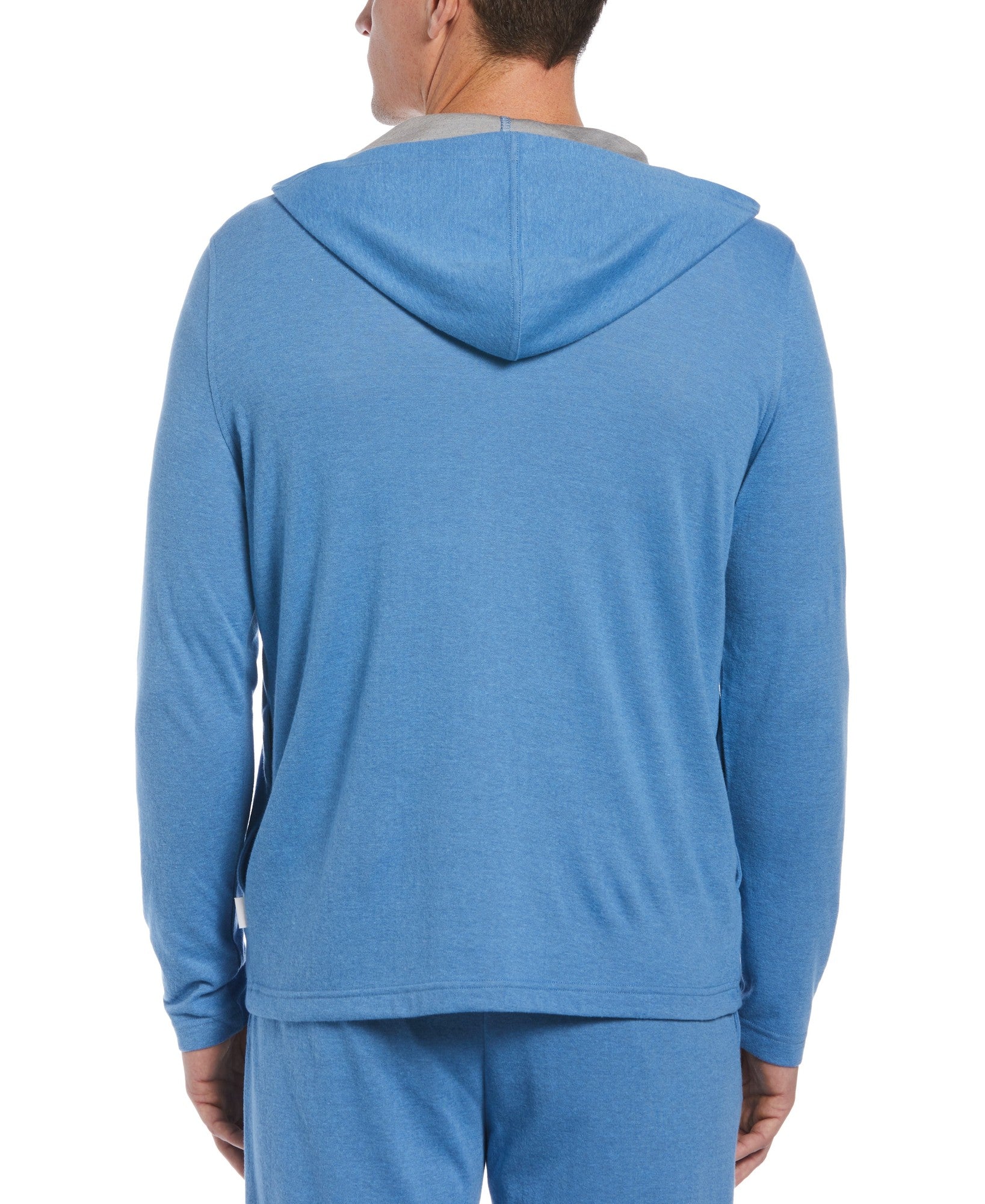 Cubavera Men's 1/4 Zip Heather Knit Hoodie Federal Blue 2XL