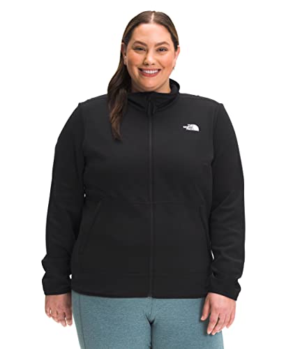 The North Face Womens Full Zip Canyonlands Jacket Lightweight Coat Black 1X