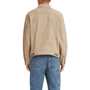 Original Levis Mens Vintage Fit Denim Trucker Jacket Small Tan Beige