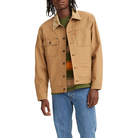 Men's Levi's Trucker Denim Jacket Size Large Brown Tan