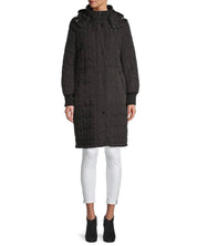 ANDREW MARC Womens Kiska Quilted Hooded Coat Black XS