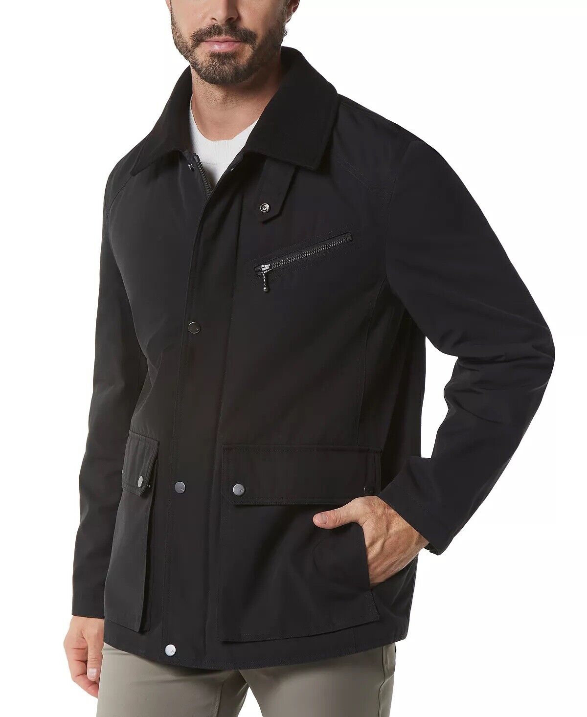Marc New York Men's Axial Barn Jacket Black Large