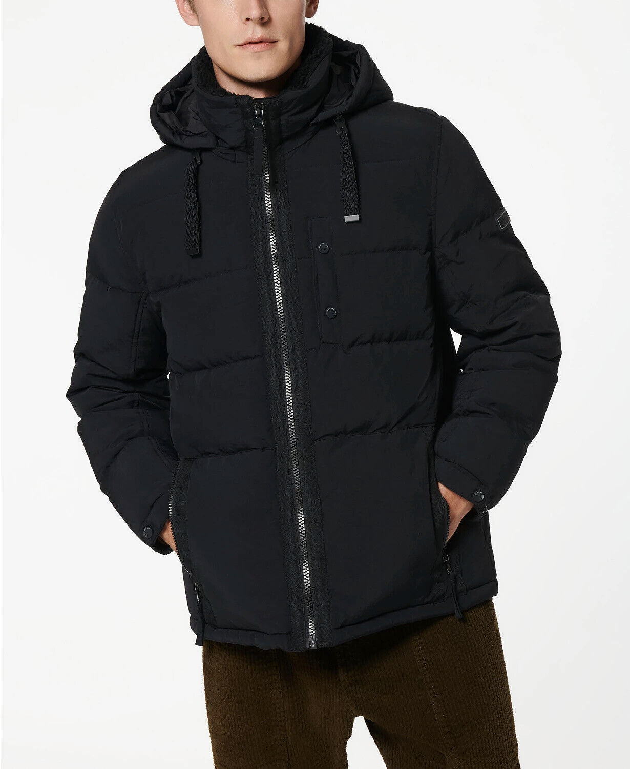 Marc New York Hubble Men's Crinkle Down Jacket Black XL Coat