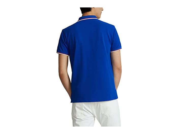 Polo Ralph Lauren Mens Classic Fit Mesh Short Sleeve Polo Shirt Blue XL