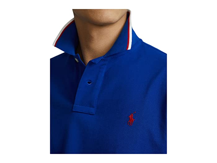 Polo Ralph Lauren Mens Classic Fit Mesh Short Sleeve Polo Shirt Blue XL
