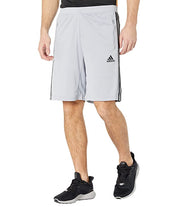 Men's Adidas 3 Stripe Shorts Size Small Grey