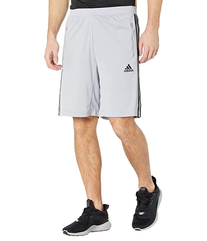 Men's Adidas 3 Stripe Shorts Size Small Grey