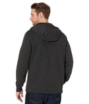 The North Face Longs Peak  Mens Quilted Full Zip Hoodie Black Heather Large