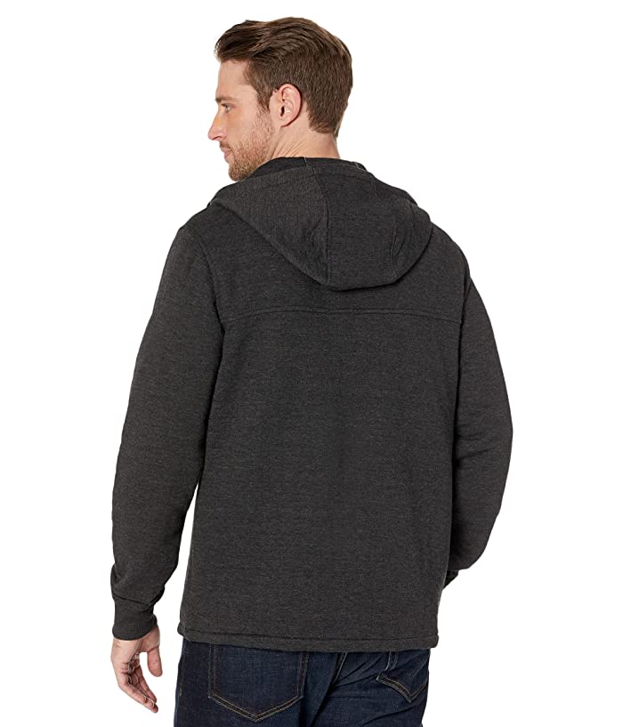 The North Face Longs Peak  Mens Quilted Full Zip Hoodie Black Heather Large