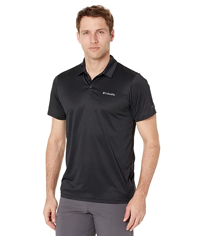 Columbia Men's Hike Short Sleeve Polo Shirt Black Medium