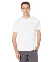 Columbia Mens Hike Crew Short Sleeve T Shirt White Small