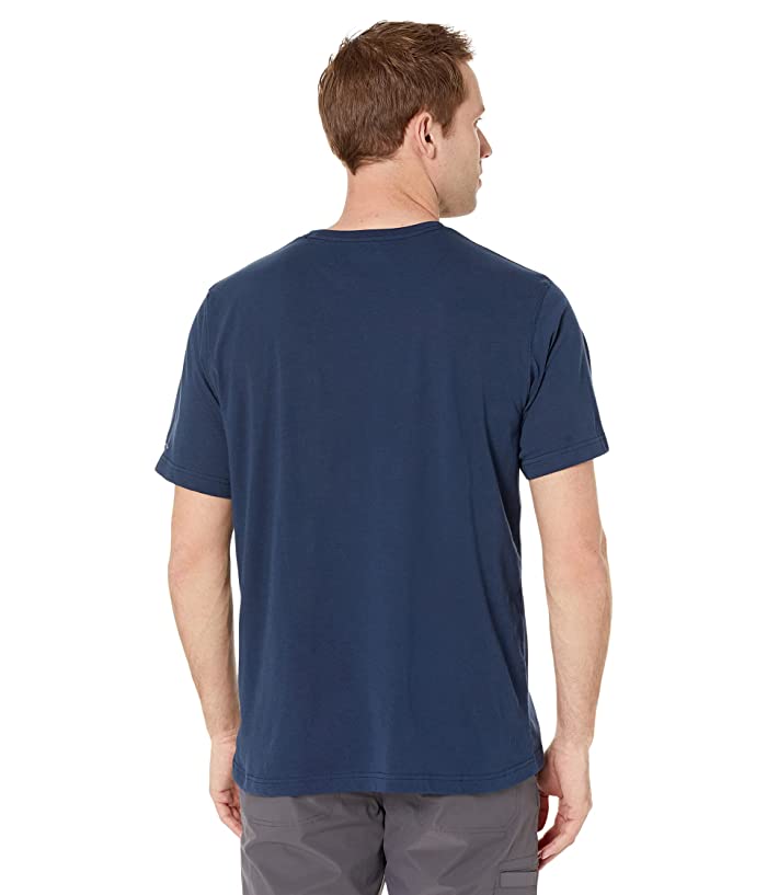 Columbia Mens Thistletown Hills Logo-Print T Shirt Navy Blue 2XL
