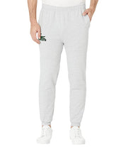Lacoste Silver Grey Sweatpants Joggers Men's Medium Fleece And Cotton Blend