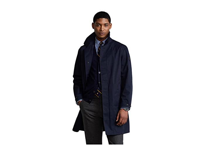 Polo Ralph Lauren Water-Repellent Twill Coat XL Navy Blue