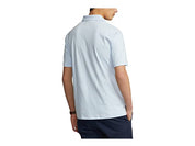 Polo Ralph Lauren Mens Custom Slim Fit Soft Cotton Polo Shirt Blue white 2XL