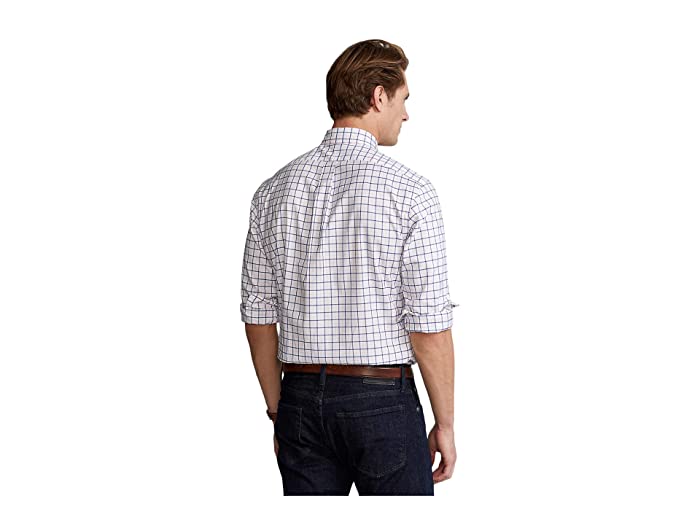 Polo Ralph Lauren Men's Classic Fit Oxford Button Down Shirt Blue Pink XL