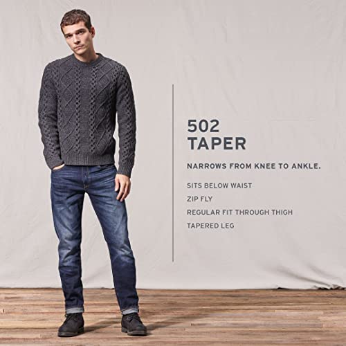 Levis 502 Regular Tapered Fit Jeans Tidal Wave Blue 30 x 32