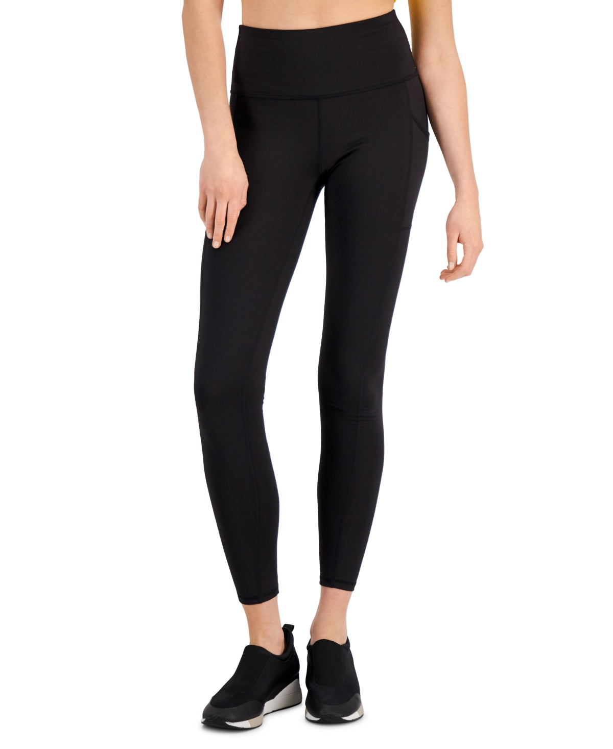 ID Ideology Women Regular fit Tights Leggings XL Black Solid