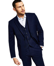 Tommy Hilfiger Mens Modern fit Suit Jacket Blazer 46 R Navy Blue Solid Stretch