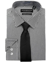 Nick Graham Men's Modern Fit Dress Shirt and Tie Grey  Large 16 16.5 34 35