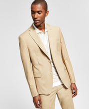 Alfani Men's Slim Fit Stretch Solid Suit Jacket Caramel 38L