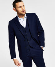 Tommy Hilfiger Mens Modern fit Suit Jacket Blazer 40 R Navy Blue Solid Stretch